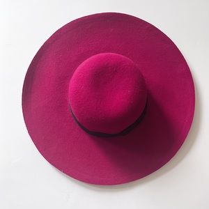 Wool hat by WHBM. Gorgeous deep cherry red color. Gently used.